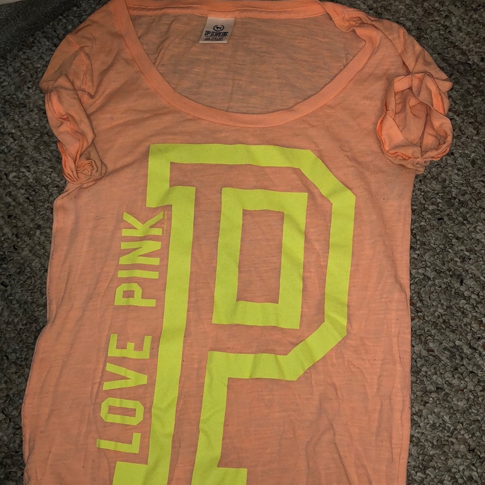 Coral short sleeve shirt from pink